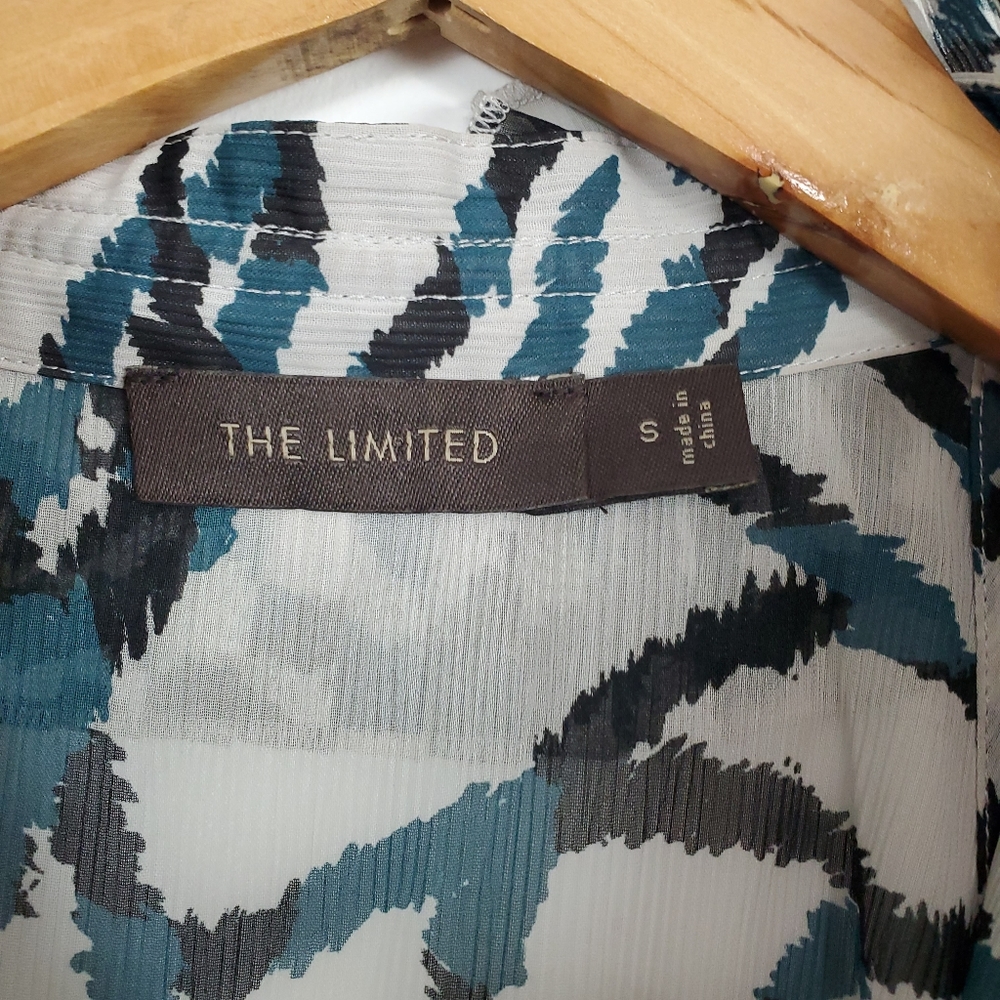 The Limited frilly button up tank, small - Picture 3 of 5